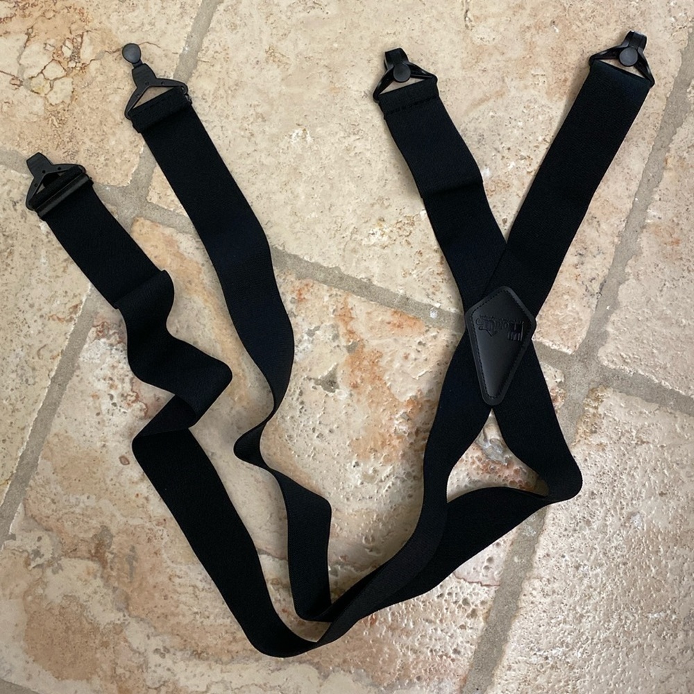 Hold up Suspender company black suspenders OS